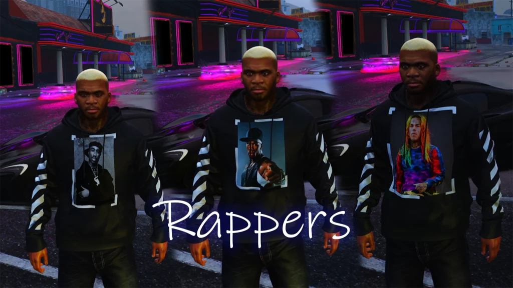 Rappers Pack Hoodies 1.0