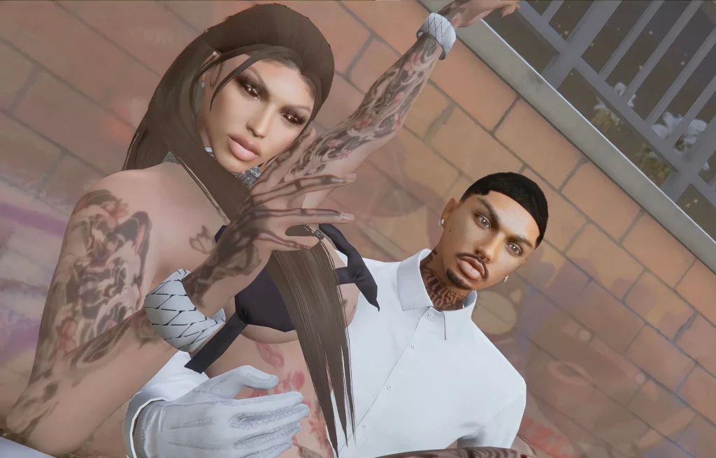 SP Custom Male Face with Tats