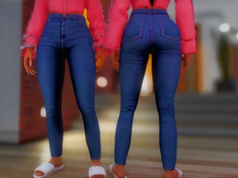 Skinny jeans for MP Female 1.0