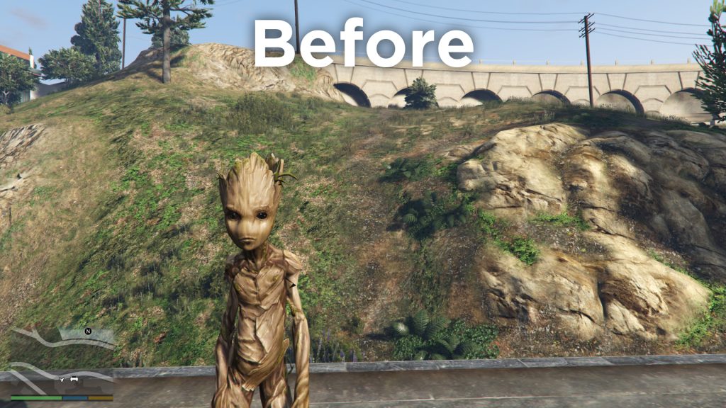 Teen Groot 4x upscale texture 1.0