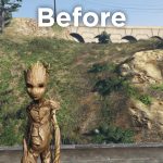 Teen Groot 4x upscale texture 1.0