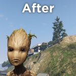 Teen Groot 4x upscale texture 1.04