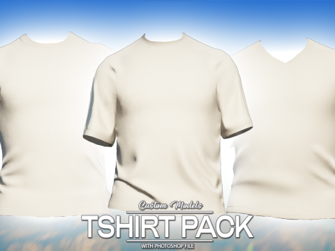 Tshirt Pack - 3 Free to use tshirt models. 1.0
