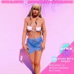 Bikini with Pareo for MP Female 1.02