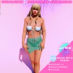 Bikini with Pareo for MP Female 1.04