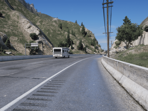 Braddock Pass crash barriers