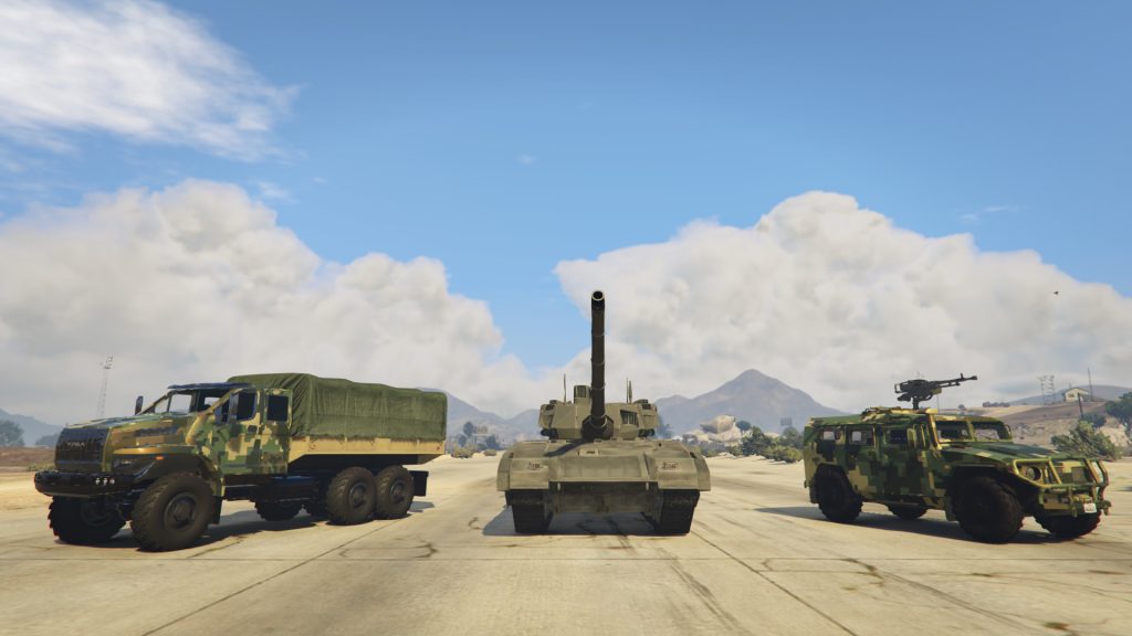 Gaz "Tiger", Ural "Next" and Tank "Armata" Pack [Add-On]