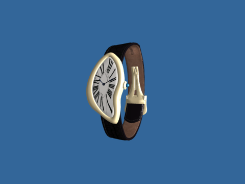 Gold Cartier Crash Watch