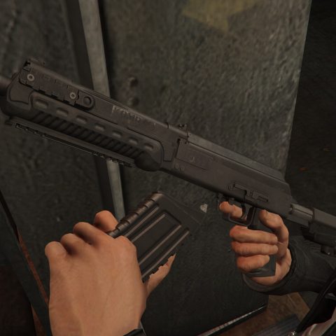 Kalashnikov USA Komrad 12 [Replace | Animated] V1.1 – GTA 5 mod