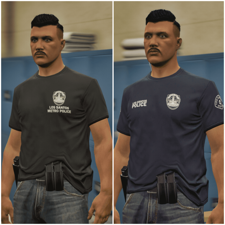 LSPD METRO T-Shirt Mini Pack [EUP] [SP & FiveM Ready] V1.1 – GTA 5 mod