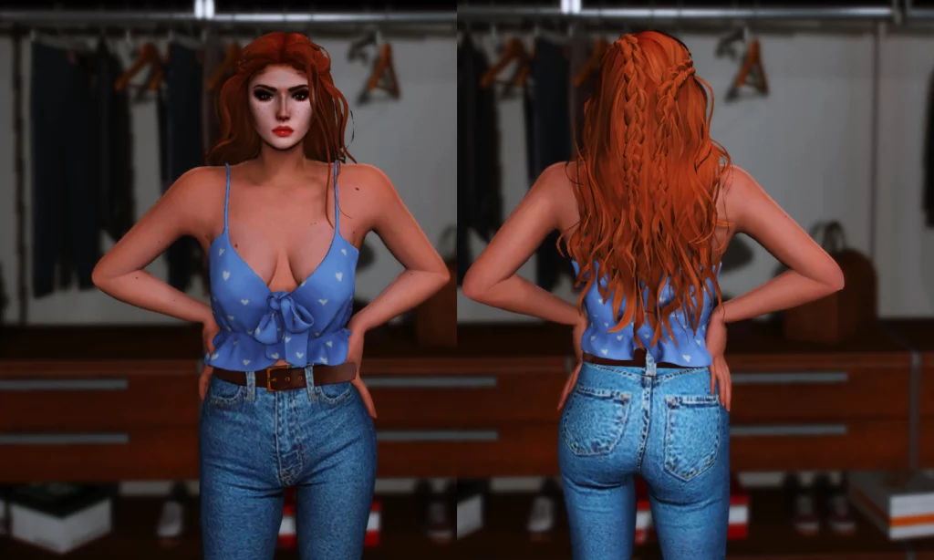 Long curly hair for MP Female 1.0