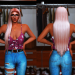 Long straight hair for MP Female 1.0