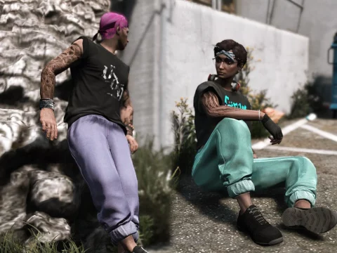 Rolled-up Sweatpants for MP