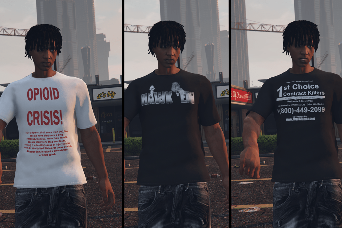 T SHIRT PACK [MP MALE] V1.0 – GTA 5 mod