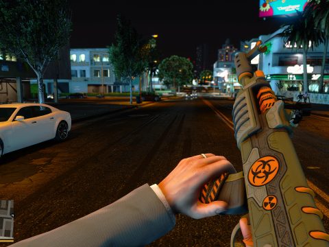 ak-47 biological threat grand theft auto 5 mod 1.0