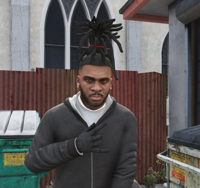 Rapper moustache V1.0 – GTA 5 mod