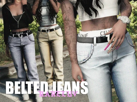 Belted Jeans For MP Female