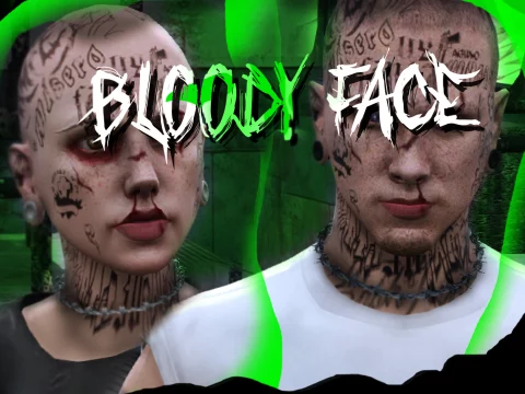 Bloody Face for MP Male and Female