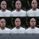 Bloody Face for MP Male and Female2