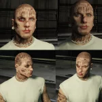 Bloody Face for MP Male and Female3