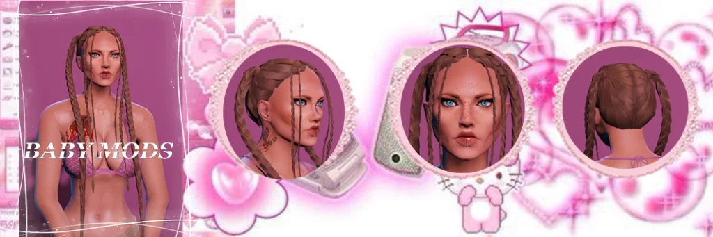 Braided hair - MP FEMALE 1.0