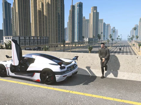 Dubai Highway [Add-On SP | OIV | FiveM] V1.0