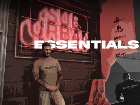 Essentials T-Shirt for MP Male - Fivem