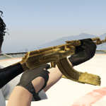 Golden AK47 with Ballsmag2