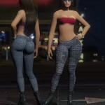 Gym Mp Female Ped + Gym Outfit Leggings&Top Full Body Mod