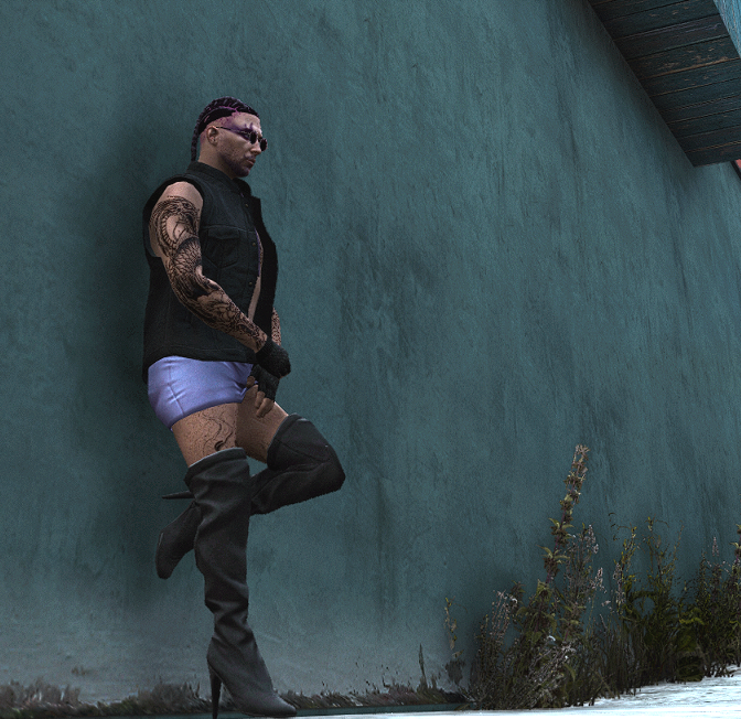 High Heels with Skirt for MP Male 1.0