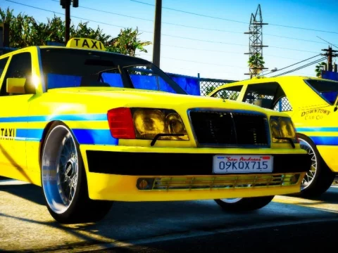 Mercedes-Benz E500 W124 Taxi Los Santos 1.2