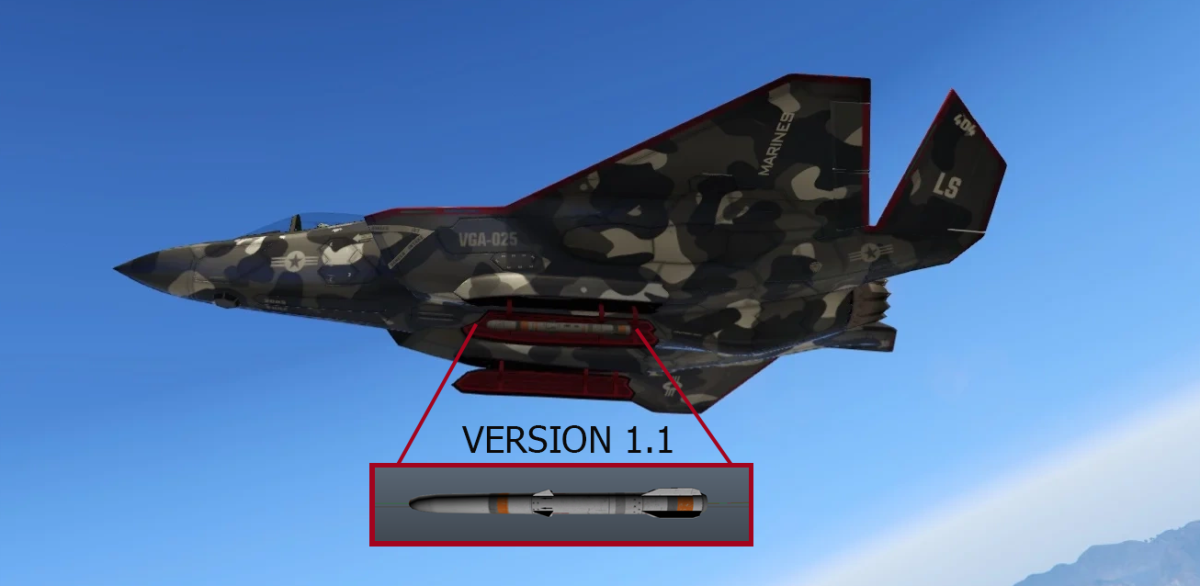 Missile 3d For F160 Raiju V12 Gta 5 Mod 0913