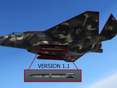 Missile 3D for F160 Raiju 1.1