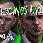 Normals Piercings Pack for MP Male and Female