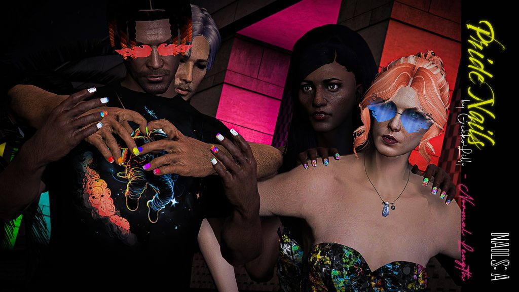 Pride Nails for MP Female