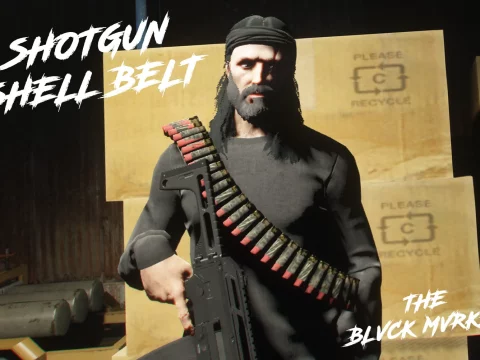 Shotgun Bullet Belt for MP Male