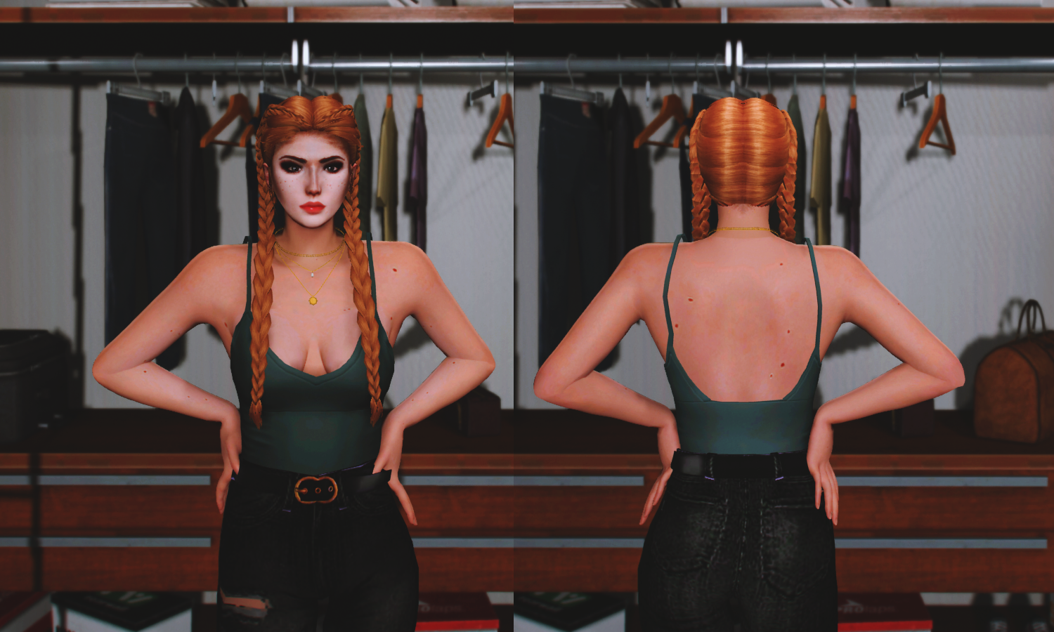 Two Braids Hairstyle For Mp Female V Gta Mod