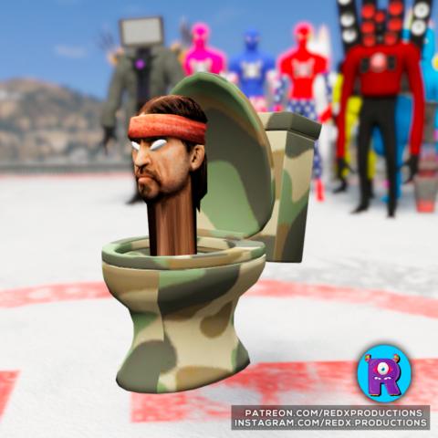 Camouflage Skibidi Toilet V1.0 – GTA 5 mod