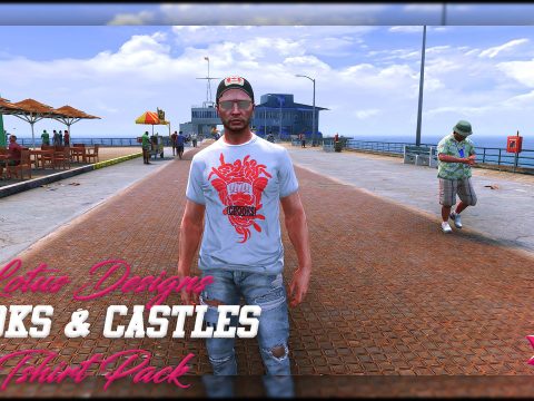 Crooks & Castles T-Shirt Pack for MP Male V1.0