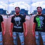 Crooks & Castles T-Shirt Pack for MP Male V1.0