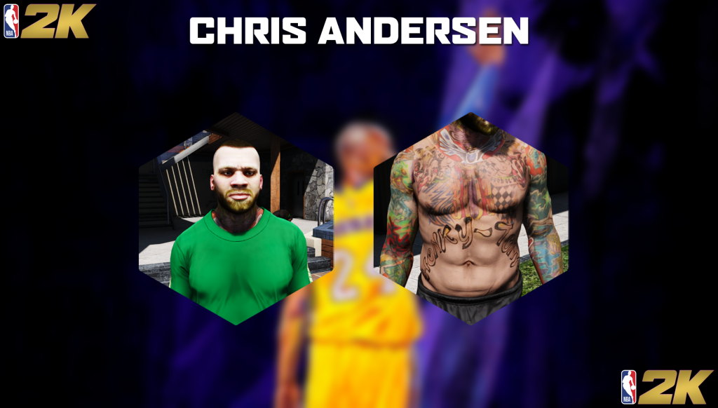 Chris Andersen face and body texture 1.0