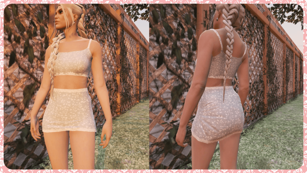 Floral Two Piece for MP Female 1.0