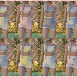 Floral Two Piece for MP Female 1.02