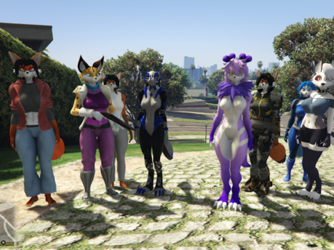 Furry Skin pack SFW & NSFW [Add-On Ped]