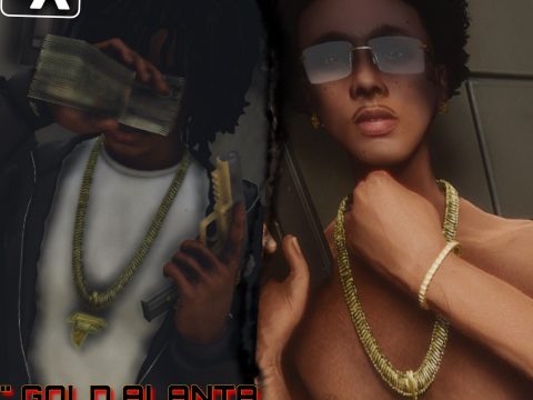 Gold Atlanta Falcon Rolex Chain 1.0