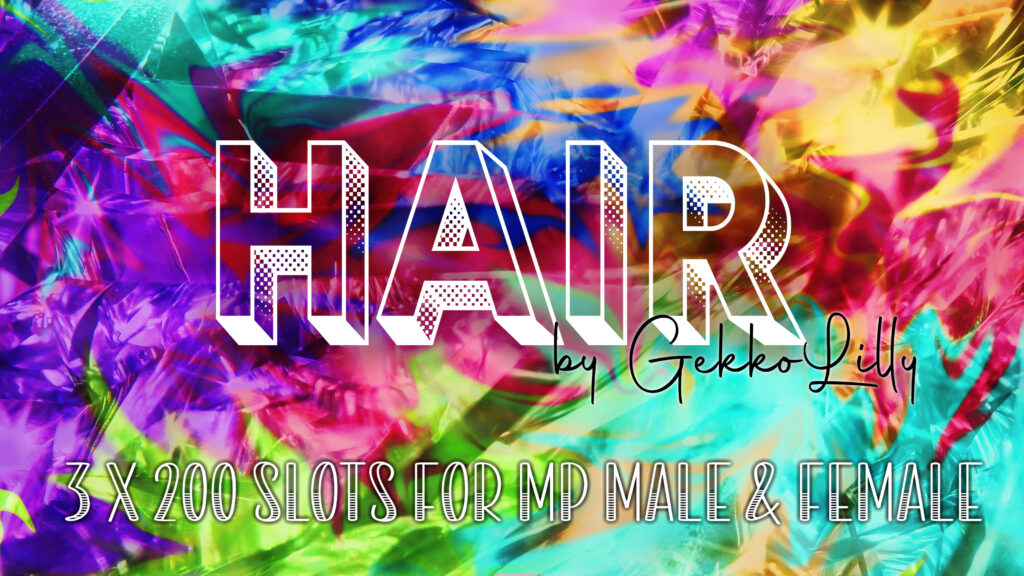 HAIR - 3 x 200 slots for MP Male & MP Female > dlc > no replace V1.0