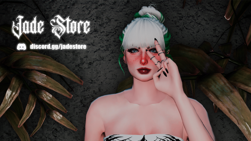 Hair with hairstyle and two colors 1.0