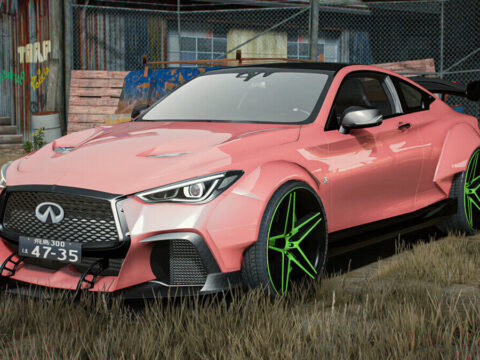 Infinity Q60 Widebody Exposed Carbon Interior