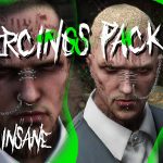 Insane Piercings Pack for MP Male and Female V1.0 Insane Piercings Pack for MP Male and Female 1.0