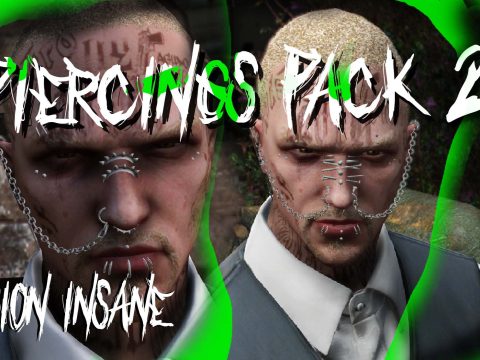 Insane Piercings Pack for MP Male and Female 1.0